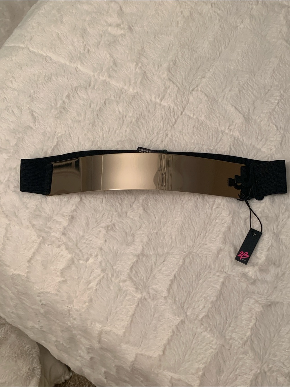 2B Bebe Black and Gold fashion belt